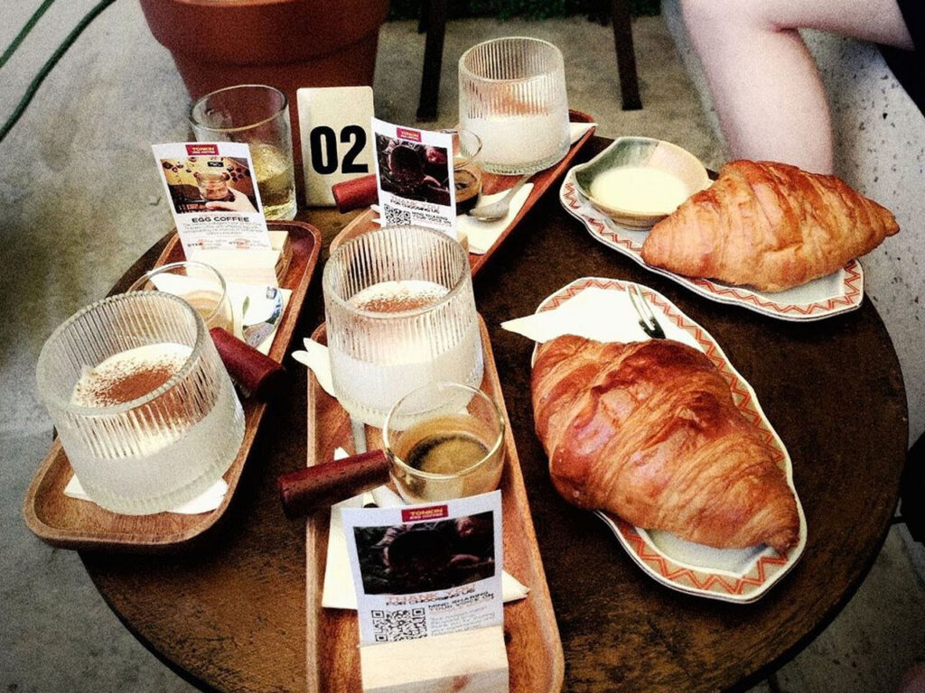 Egg Coffee Around Notre-Dame Cathedral