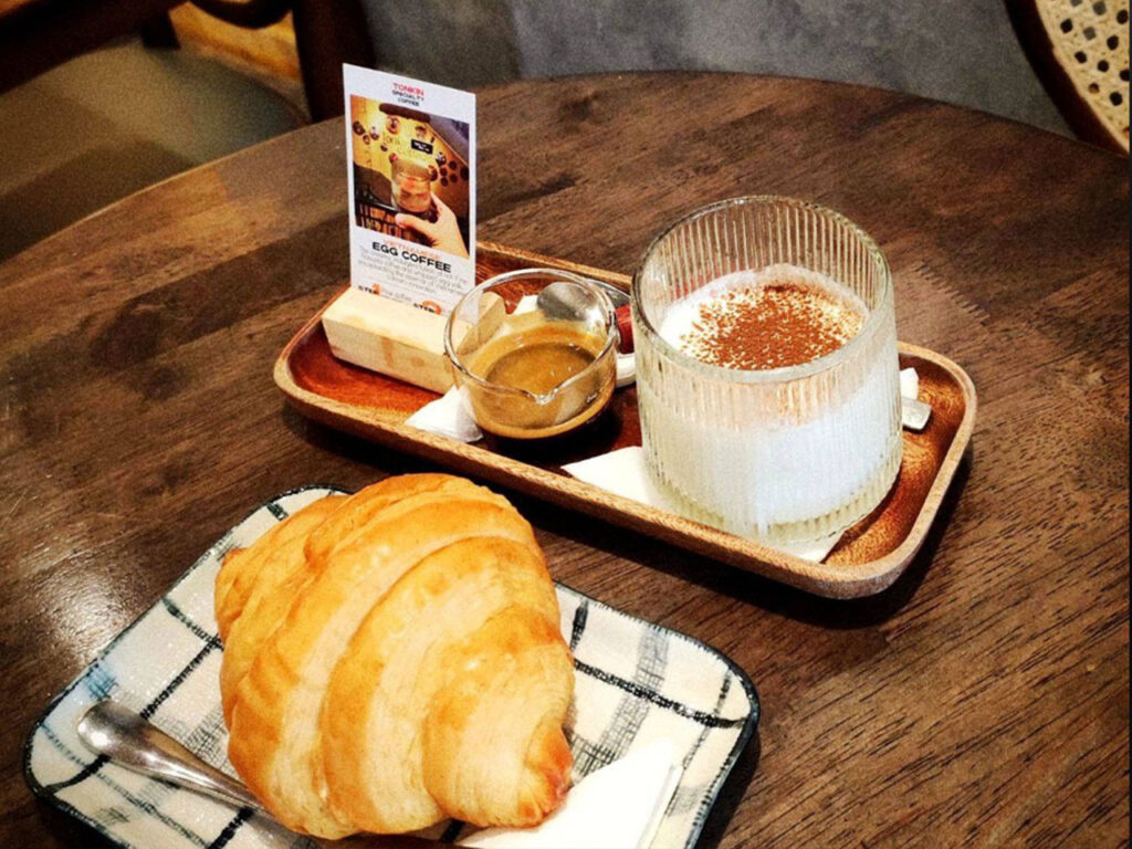 Egg Coffee Near Notre Dame Basilica Saigon Without Fishy Smell