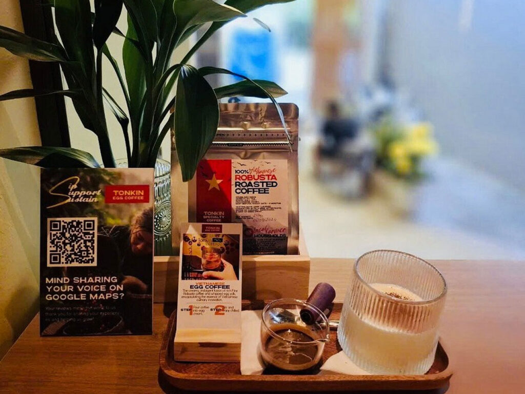 Famous Egg Coffee Near Saigon Notre Dame Basilica