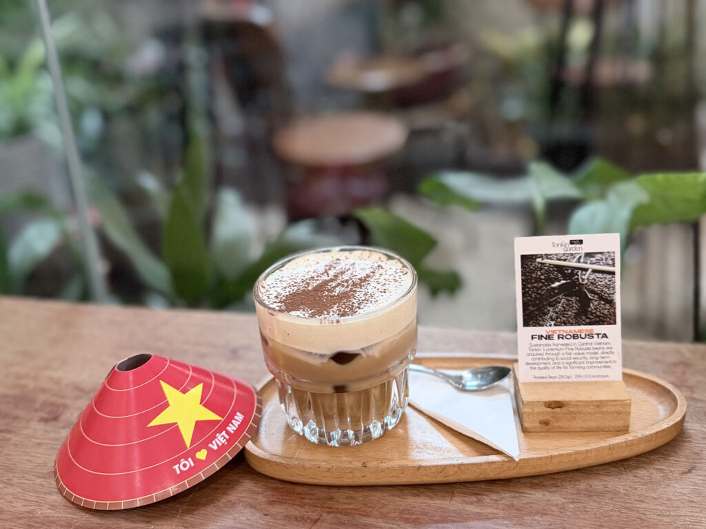 Vietnamese Coffee Near Saigon River
