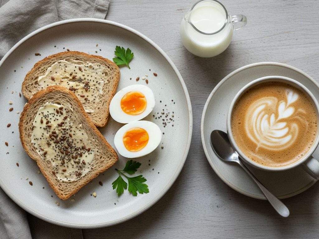 Boiled Egg and Coffee for Breakfast