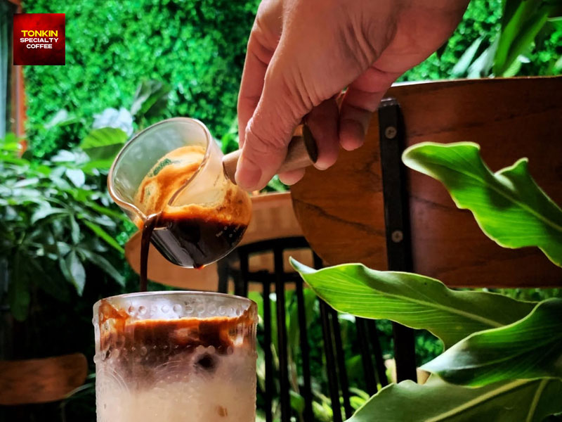 Vietnamese black coffee hot or iced