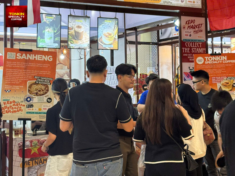 인도네시아 국제 푸드 페스티벌에 참가한 Tonkin Coffee
